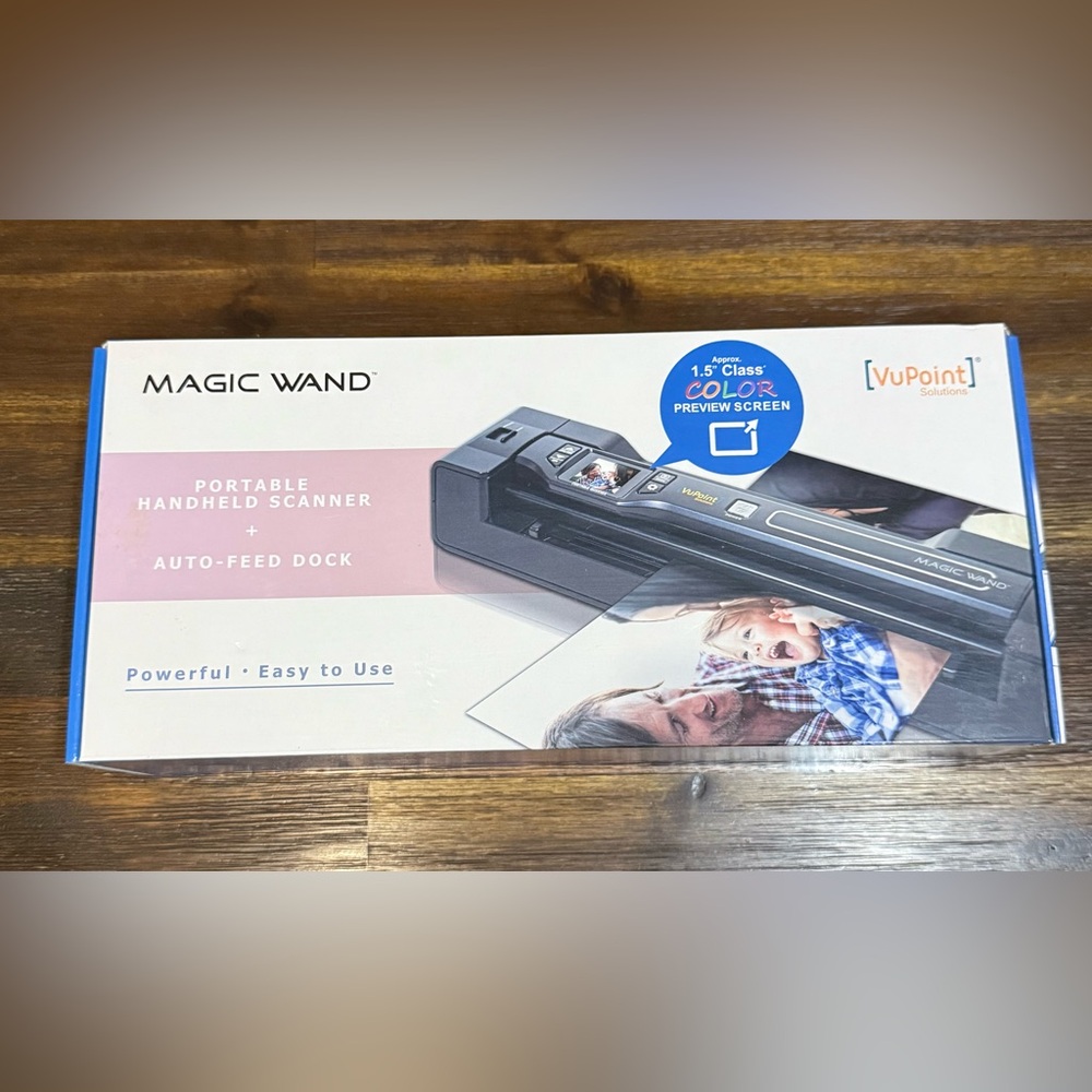 VuPoint Magic Wand Portable Handheld Scanner with 8GB SD CARD NEW